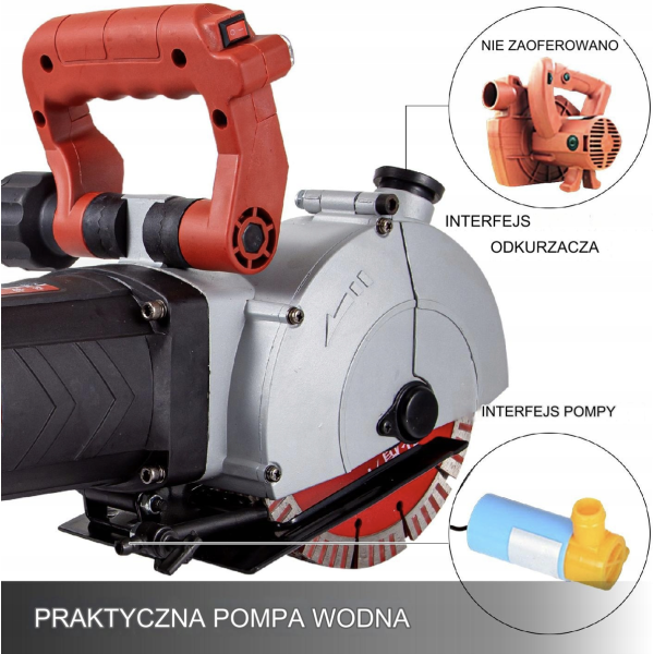 Bruzdownica elektryczna 4800 W 125 mm